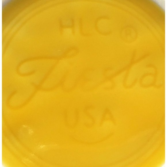 Fiesta VTG Sunflower Yellow Mug Coffee Cup Fiestaware Ring Handle HLC USA - Picture 5 of 5